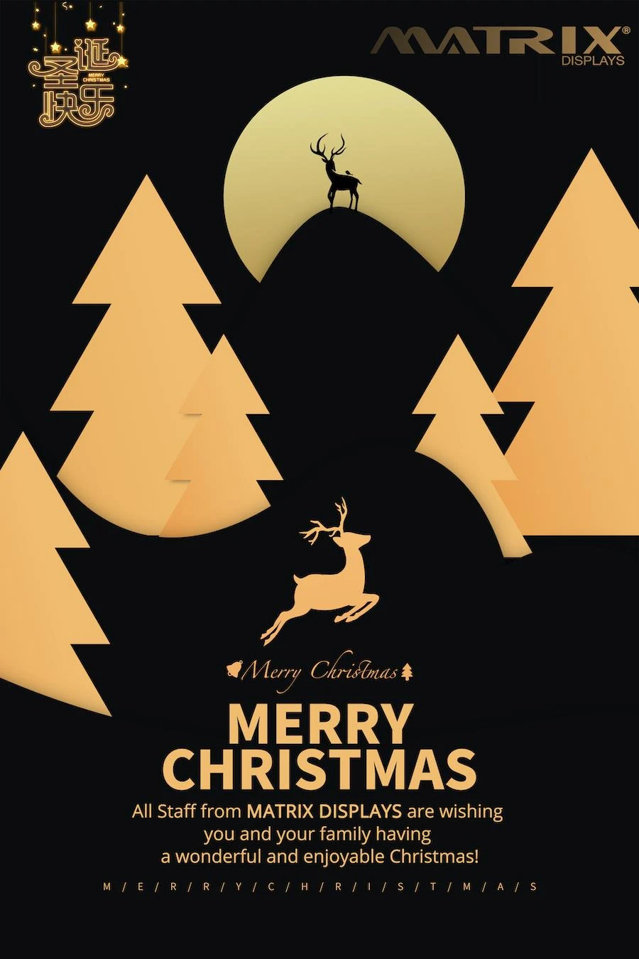 Merry Christmas Matrix Displays 2